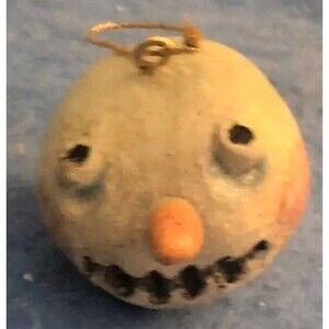 2003 Silver Willow Folk Art Snowman Vtg Halloween & Christmas Figure  SHIPS FREE
